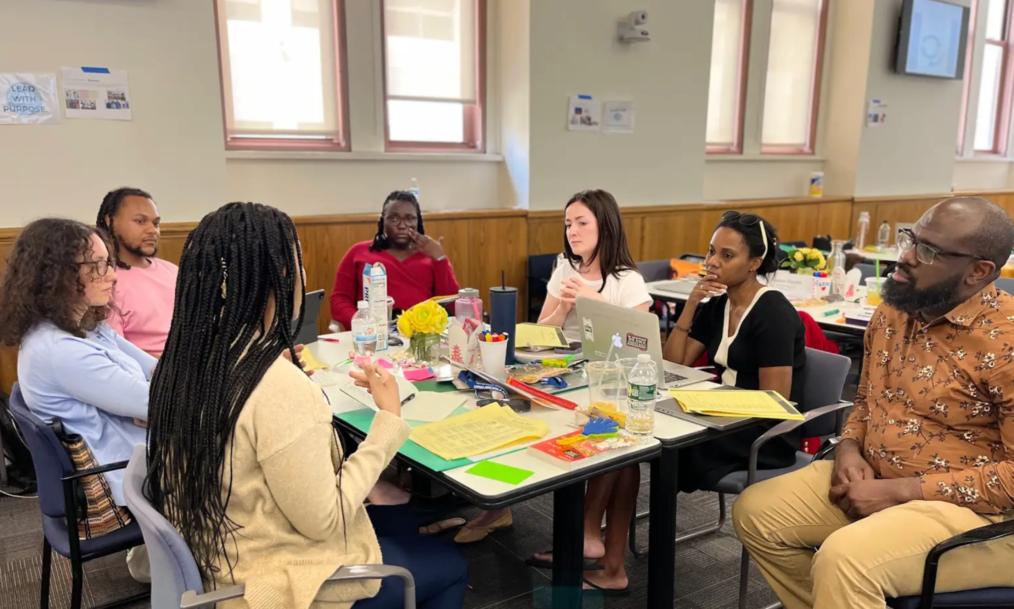 Students working together